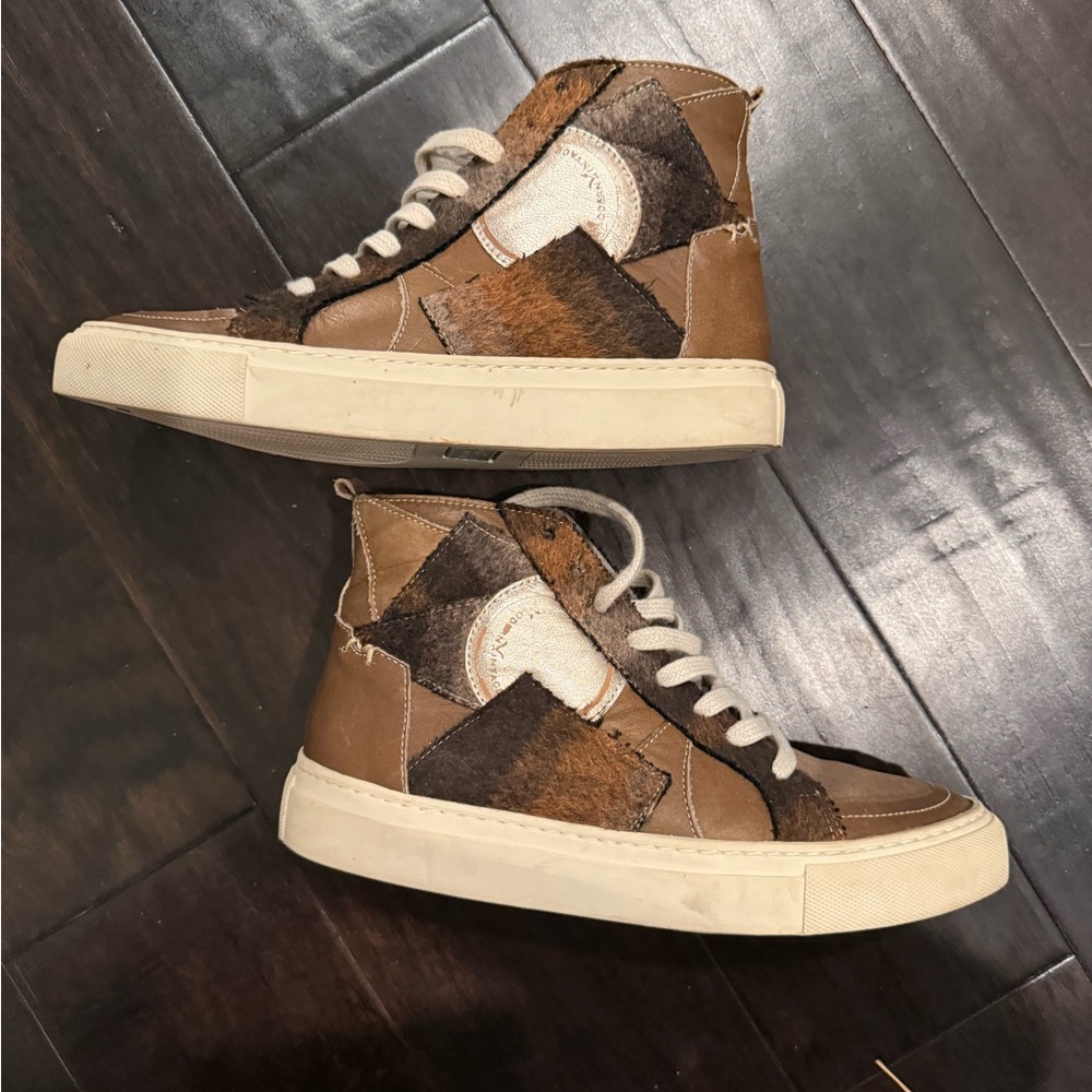 Modern Vintage Brown and Tan Athletic Shoes - Picture 6 of 6